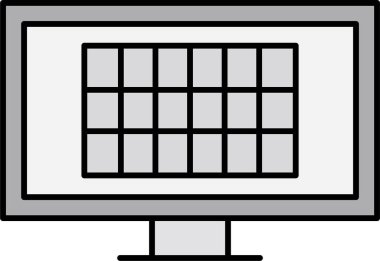 Pencere. Web simgesi basit illüstrasyon