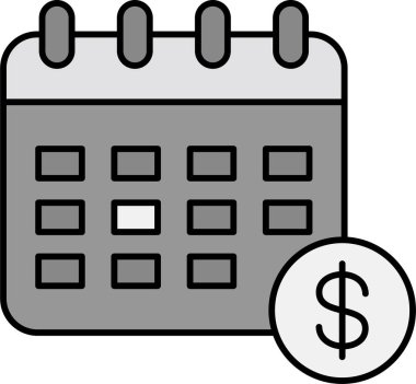 Para için. Web simgesi basit illüstrasyon