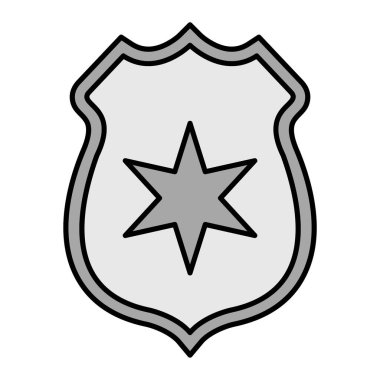 kalkan ikon vektör illüstrasyonu