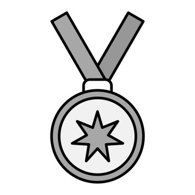 Madalya ikonu. Web için ödül vektör simgelerinin özet çizimi