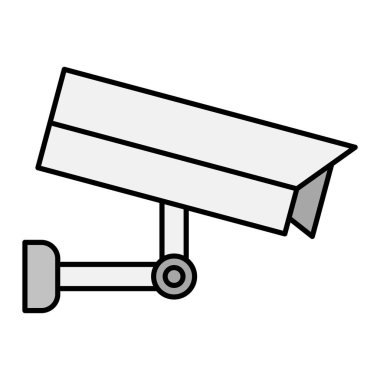 Güvenlik sistemi simgesi vektör illüstrasyonu