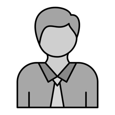 İş adamı avatar simgesi vektör illüstrasyon grafik tasarımı