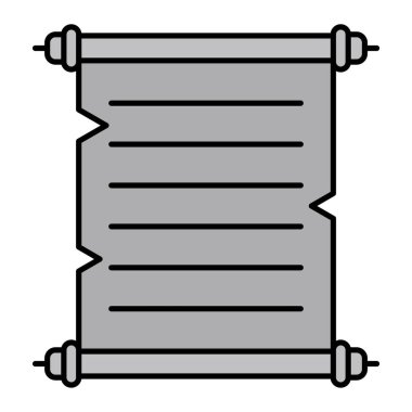 Çizgi film parşömeninin vektör çizimi