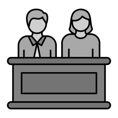 Konuşma kabarcığı vektör çizimi tasarımı olan iş adamları