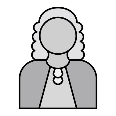 Kadın avatar karakter ikon vektör illüstrasyon tasarımı