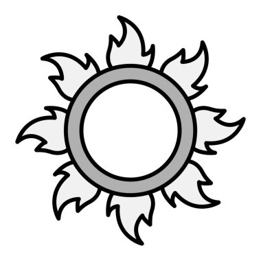 Güneş Simgesi Vektör illüstrasyonu