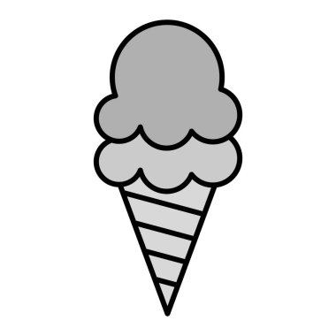 dondurma ikonu vektör illüstrasyonu