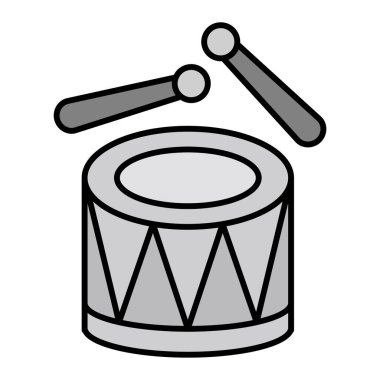 davul simgesi vektör illüstrasyonu