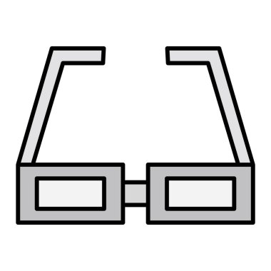 gözlük ikonu vektör illüstrasyonu