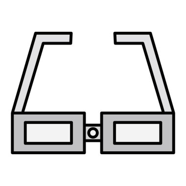 gözlük ikonu vektör illüstrasyonu