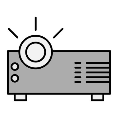 Web ve mobil için siyah çizgi simgesi. Kullanmak için uzaktan kontrol sistemi vektör simgelerinin basit bir çizimi.