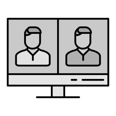 İş ve finans simgesinin vektör illüstrasyonu