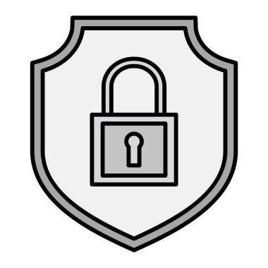 kalkan ikon vektör illüstrasyonu