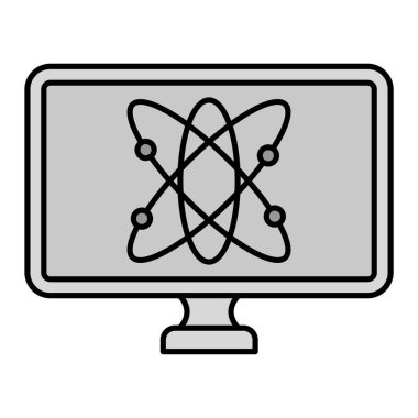 Çevrimiçi Kimya modern ikon vektör çizimi