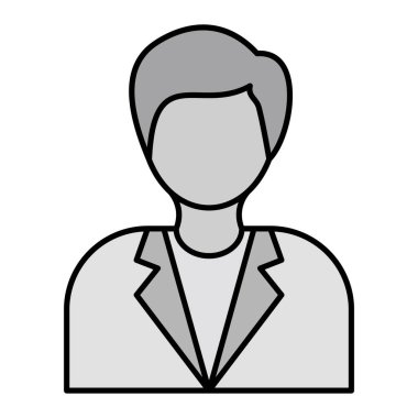 Kimyager modern simge vektör çizimi