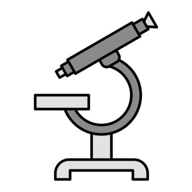 Mikroskop modern ikon vektör çizimi