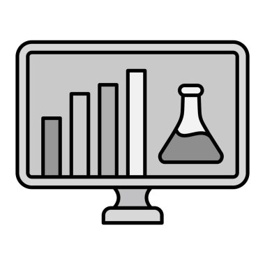 Kimyasal Rapor Modern simge vektör çizimi
