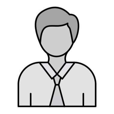 Profesör modern ikon vektör illüstrasyonu