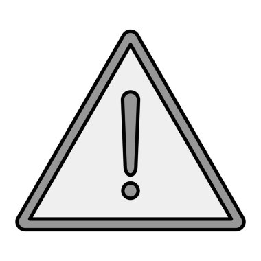 uyarı işareti simgesi, vektör illüstrasyonu