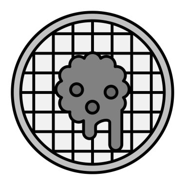 Waffle. Web simgesi basit illüstrasyon 