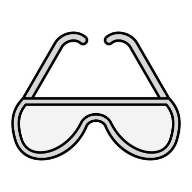 gözlük ikonu vektör illüstrasyonu