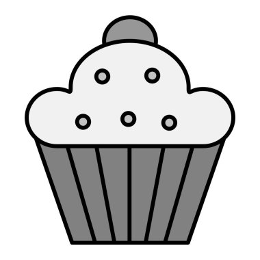 Çörek. Web simgesi basit illüstrasyon