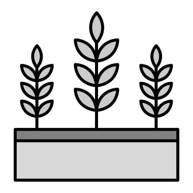 bitki simgesi vektör illüstrasyonu