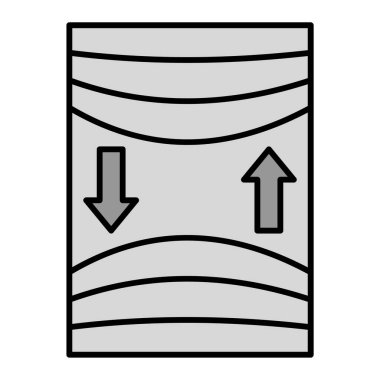 Elasticity icon, vector illustration 