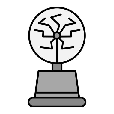 Plasma Ball simgesinin vektör illüstrasyonu 