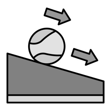 Beyaz arkaplanda sürtünme vektörü simgesi izole edildi
