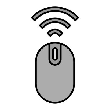 Kablosuz Fare simgesi, vektör illüstrasyonu 