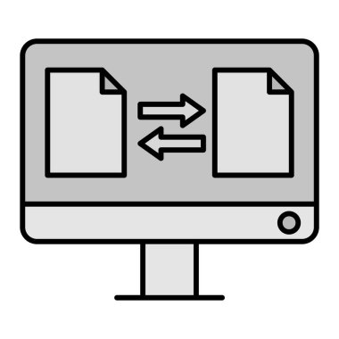 dosya biçimi simgesi, vektör illüstrasyonu