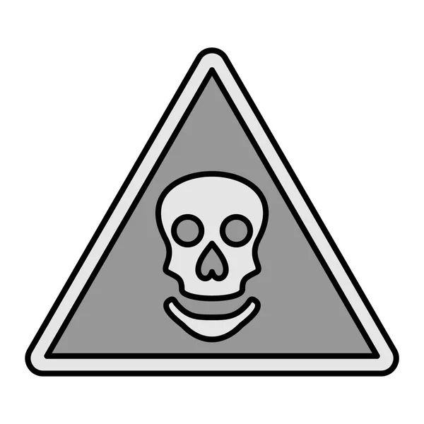 Pericolo Segno Avvertimento Icona Simbolo Pericolo Design Piatto Illustrazione Vettoriale — Vettoriale Stock