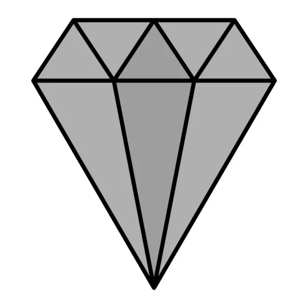 Illustration Vectorielle Icône Diamant — Image vectorielle