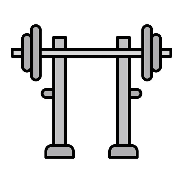 Equipo Fitness Icono Vector Ilustración Diseño Gráfico — Archivo Imágenes Vectoriales