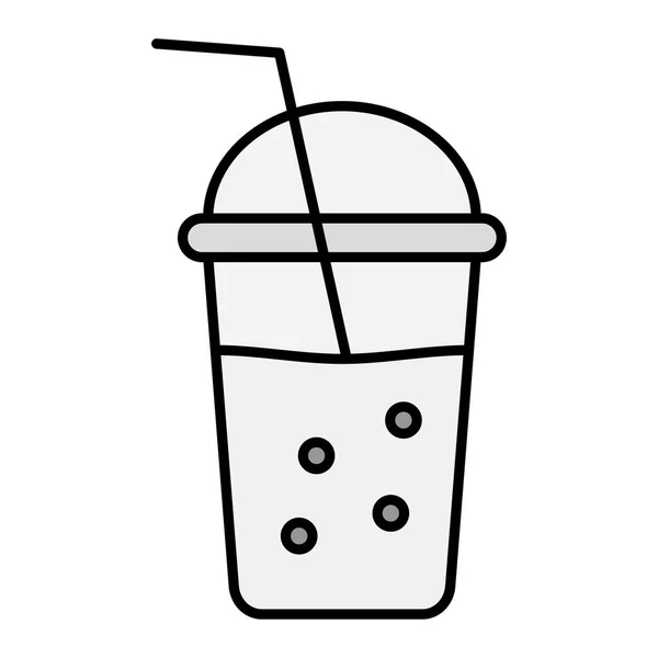 Koffiebekerpictogram Overzicht Drank Vector Illustratie Geïsoleerd Witte Achtergrond — Stockvector