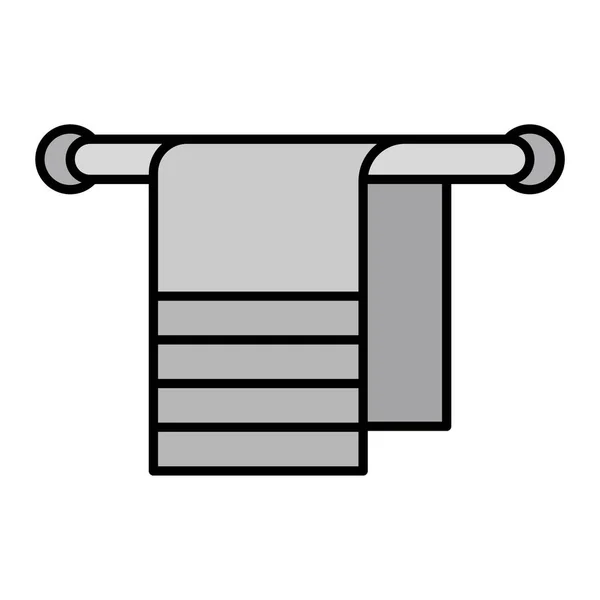 Icono Toalla Esquema Ilustración Del Vector Toallas Diseño Estilo Relleno — Archivo Imágenes Vectoriales