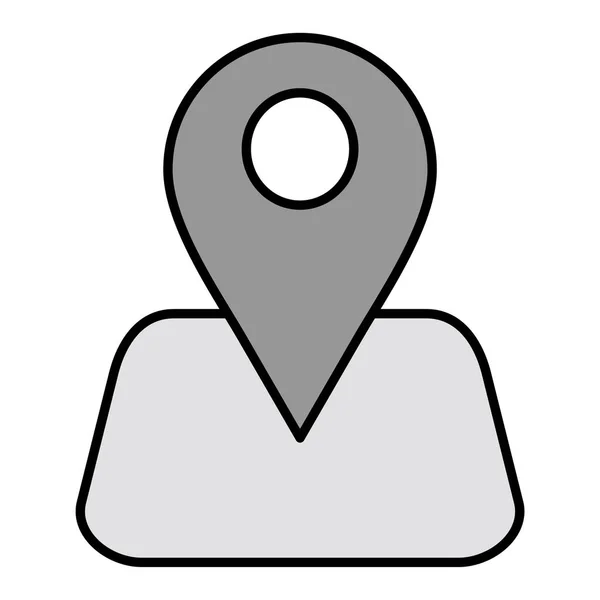 Ícone Localização Símbolo Navegação Gps Ilustração Vetorial — Vetor de Stock