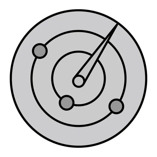 Hastighetsmätare Ikon Cirkel Isolerad Vektor Illustration För Webb Och Mobil — Stock vektor