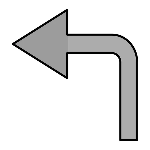 Pfeil Web Symbol Einfache Illustration — Stockvektor