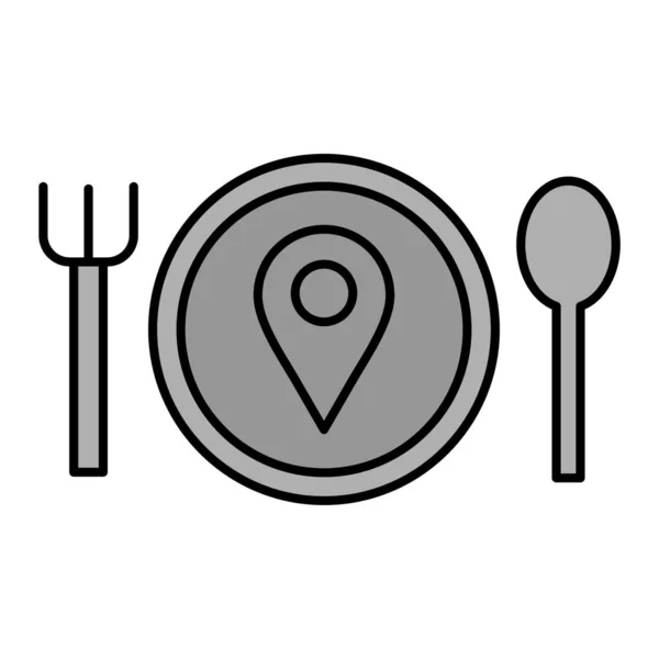 Icono Del Restaurante Vector Ilustración — Archivo Imágenes Vectoriales