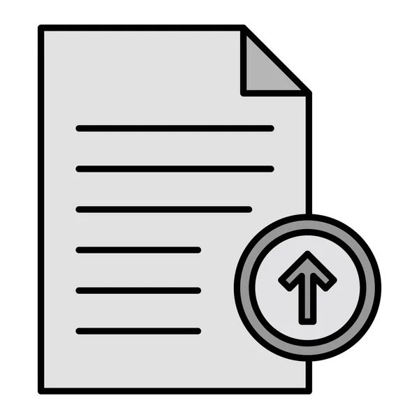 Icône Fichier Document Illustration Vectorielle — Image vectorielle