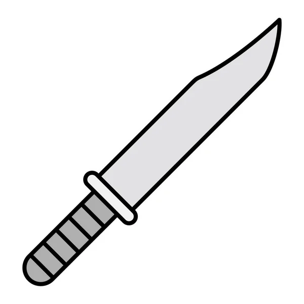 Значок Ножа Проста Ілюстрація Кинджала Векторні Піктограми Інтернету — стоковий вектор