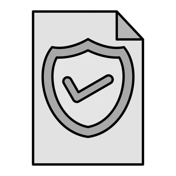 Shield Check Mark Icon Vector Illustration — Stock Vector