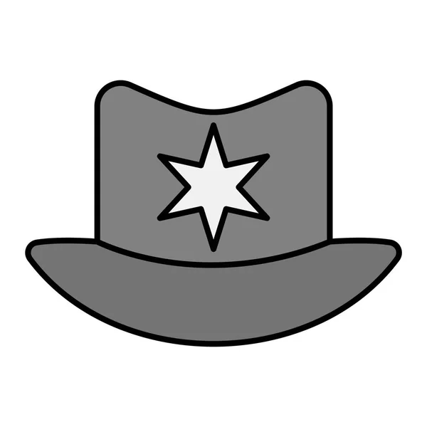 Ícone Chapéu Ilustração Simples Ícones Vetor Acessório Cowboy Para Web — Vetor de Stock