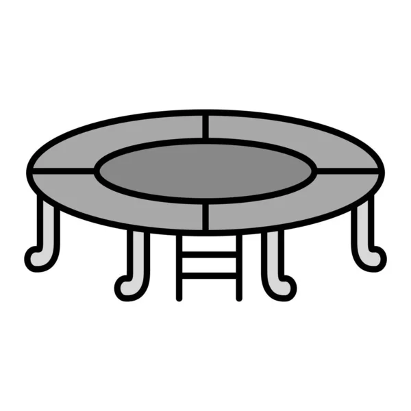 Ikona Stolní Židle Obrys Ilustrace Vektorových Ikon Dřevěné Stolice Pro — Stockový vektor