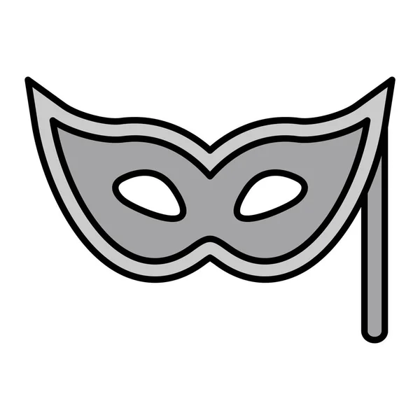 Masque Carnaval Icône Vectoriel Illustration Conception Graphique — Image vectorielle