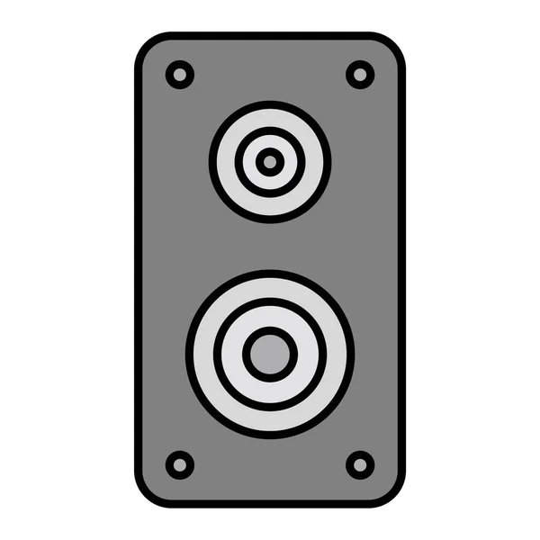 スピーカーアイコン ウェブ用のサウンドデバイス ベクトル アイコンの簡単なイラスト — ストックベクタ