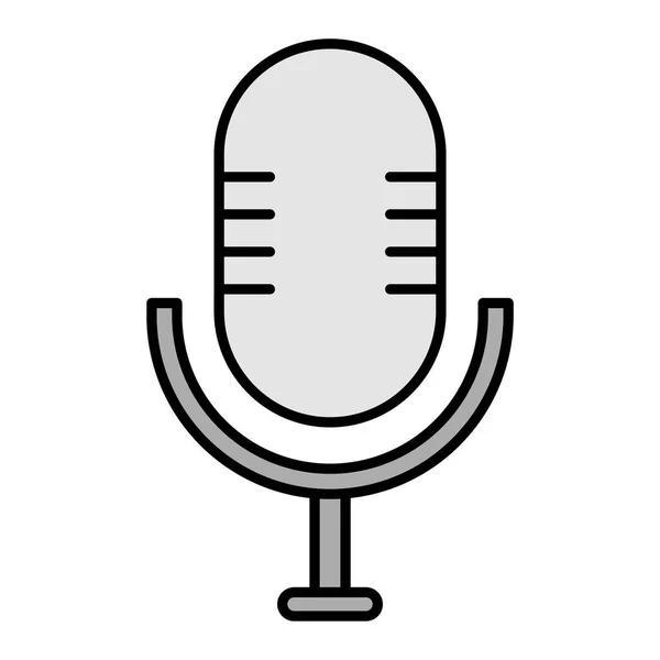 Microphone Icon Vector Illustration — Stock Vector