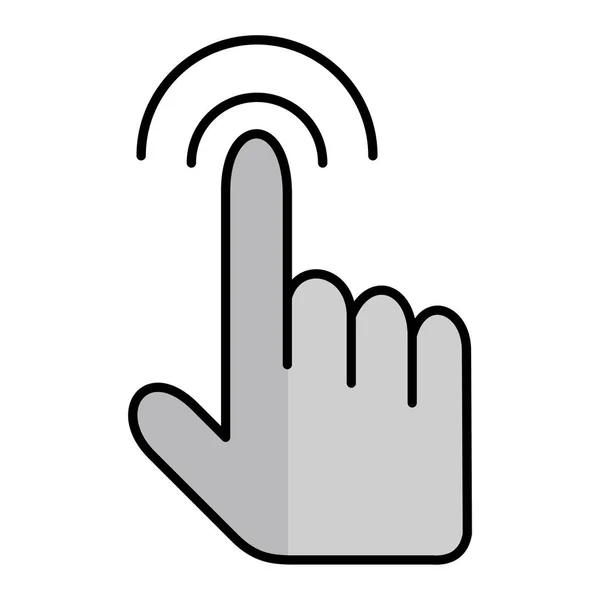 Hand Cursor Icon Vector Illustration — Stock Vector